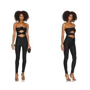 Ronny Kobo X Revolve Amir Jumpsuit in Black